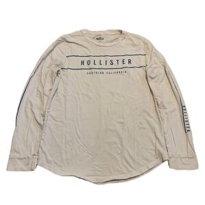 Hollister Southern California Logo Long Sleeve T-Shirt - White - Men's Small
